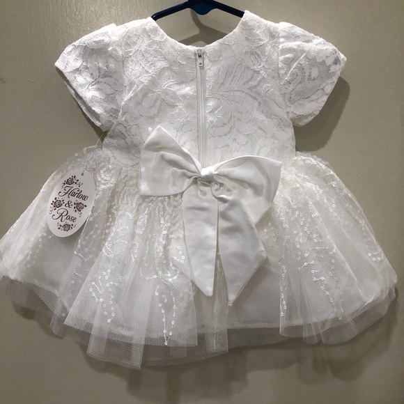 NWT Elegant White Lace Kids Dress - Picture 2 of 3